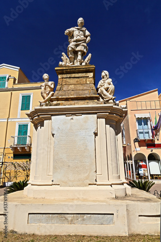 Carlo Emanuele III statue in Carloforte