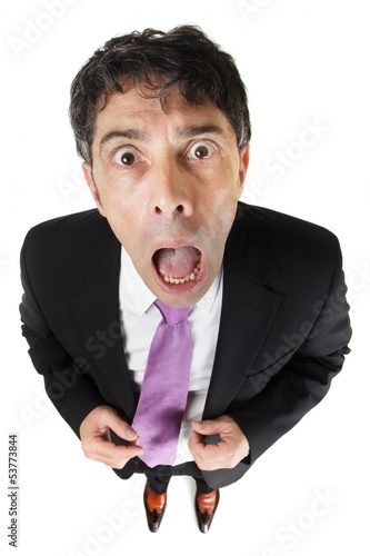 Fotografie Appalled businessman