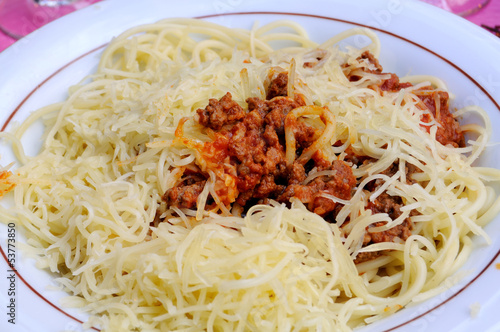 bolognese spaghetti