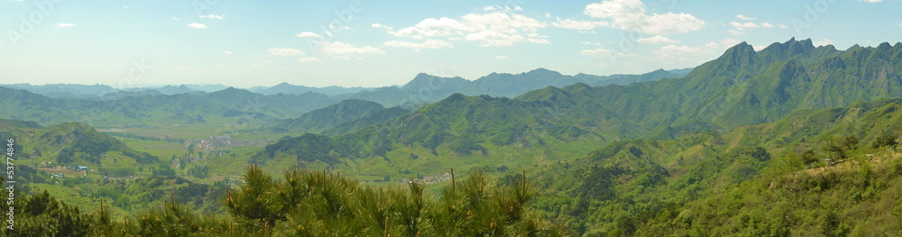 panorama of Chinese mountains