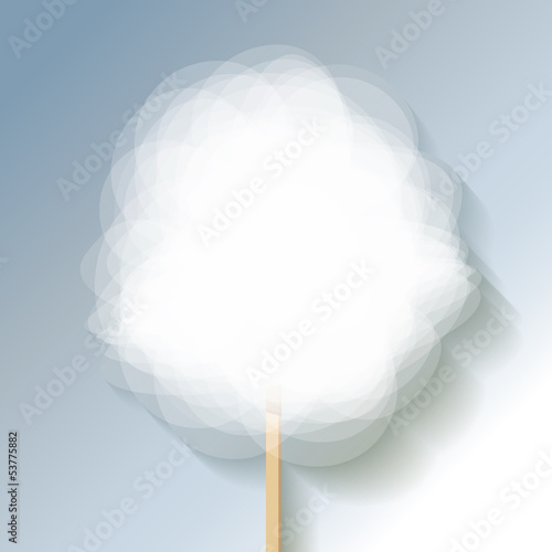 Zuckerwatte Hintergrund Kalt
