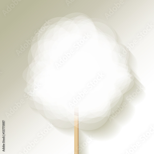 Zuckerwatte Hintergrund grau