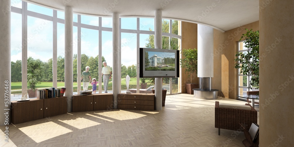 A visualization of an interior design A visualization of an interior design