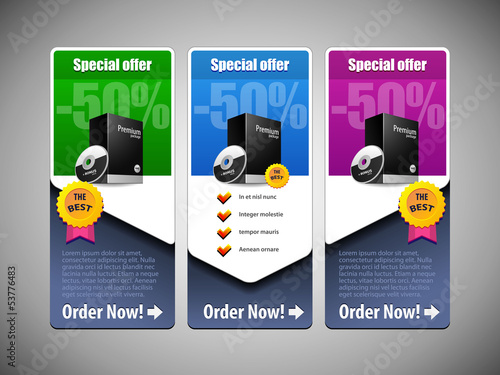 Special Offer Banner Set Vector Colored 21