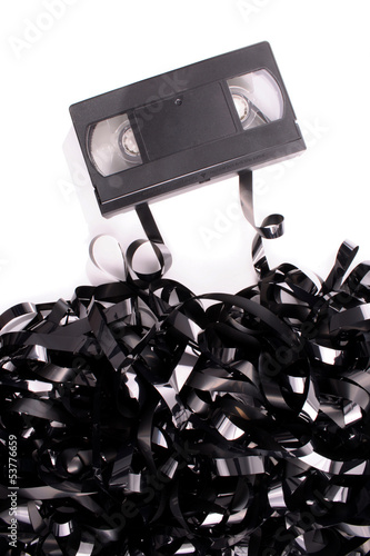 Broken video tape