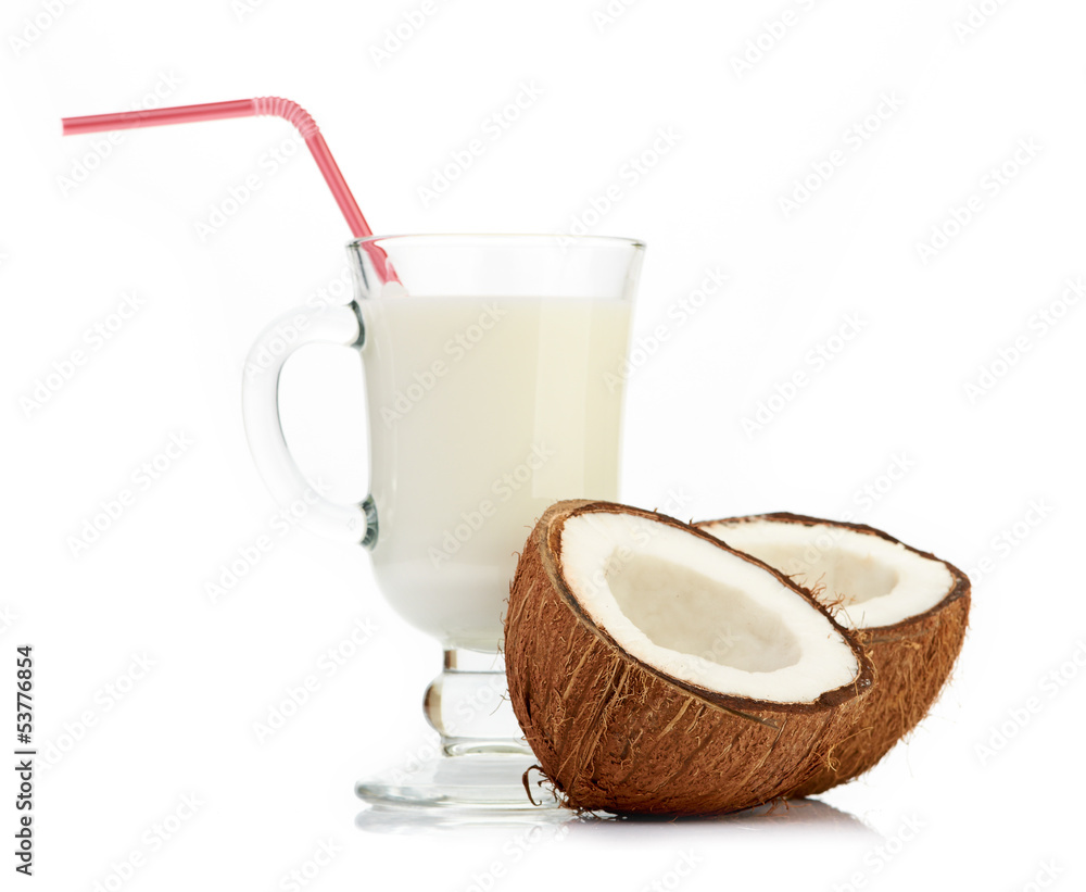 coconut and milk glass coconut and milk glass