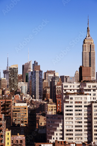 Empire State Building Midtown Manhattan Skyline New-York