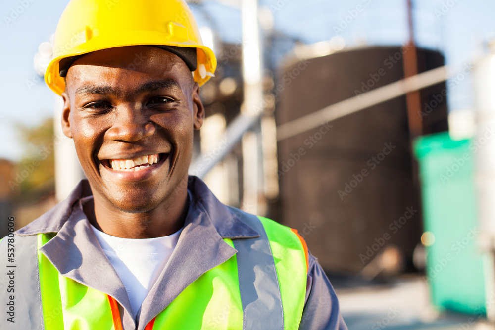 african american petrochemical worker portrait african american petrochemical worker portrait