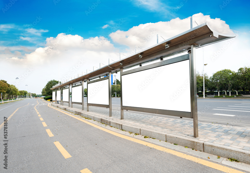 Bus stop billboard