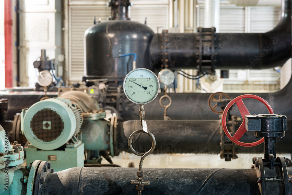 industrial thermometer in boiler room industrial thermometer in boiler room