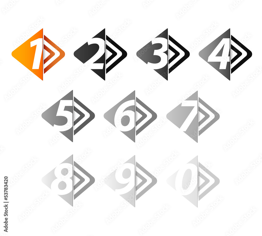 Set of colorful numbers. Set of colorful numbers.
