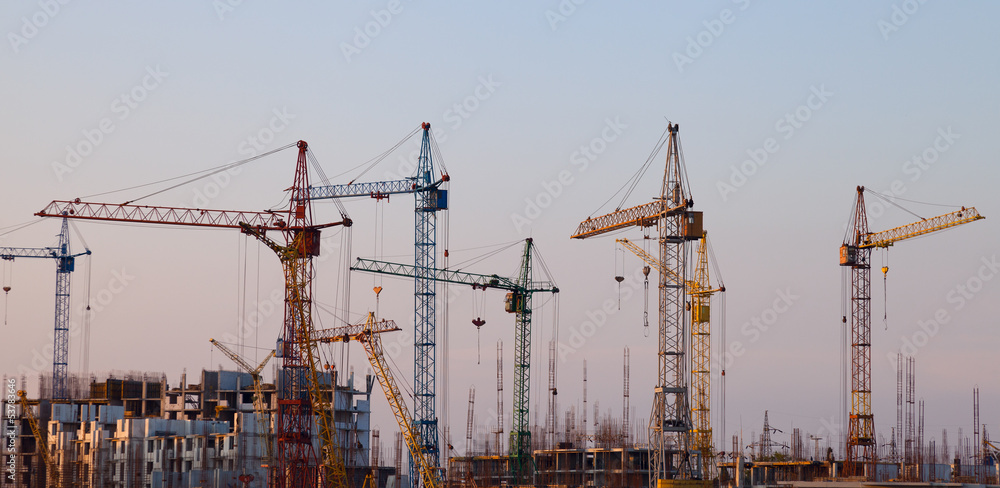 Construction cranes Construction cranes