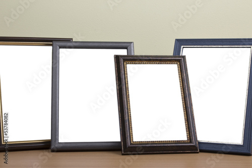 photo frames on the table