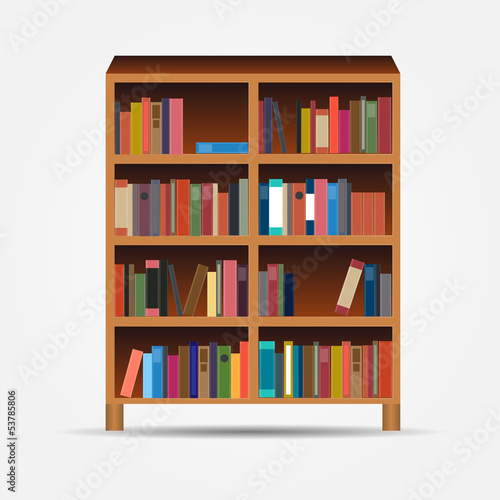 bookcase icon vector illustration