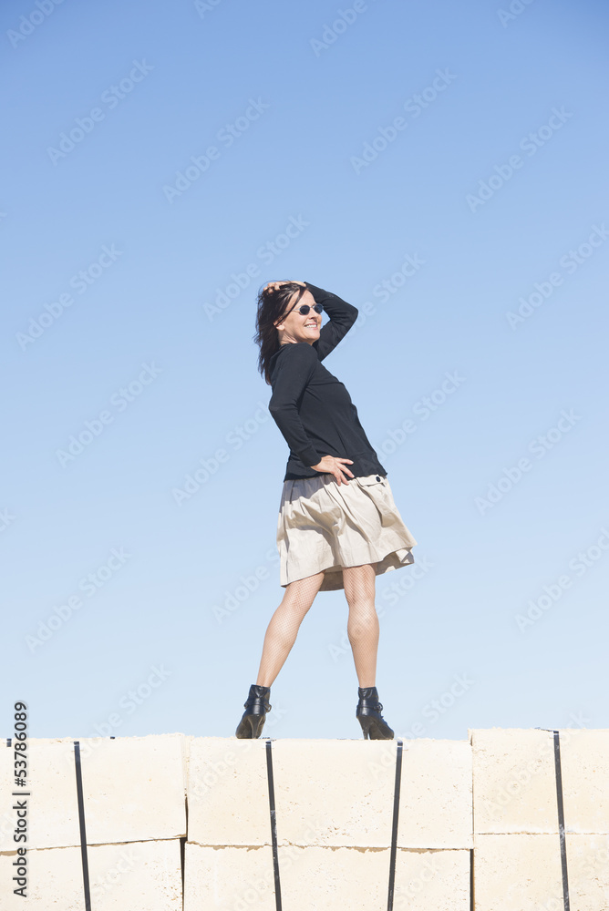 Sexy positive confident mature woman outdoor Sexy positive confident mature woman outdoor