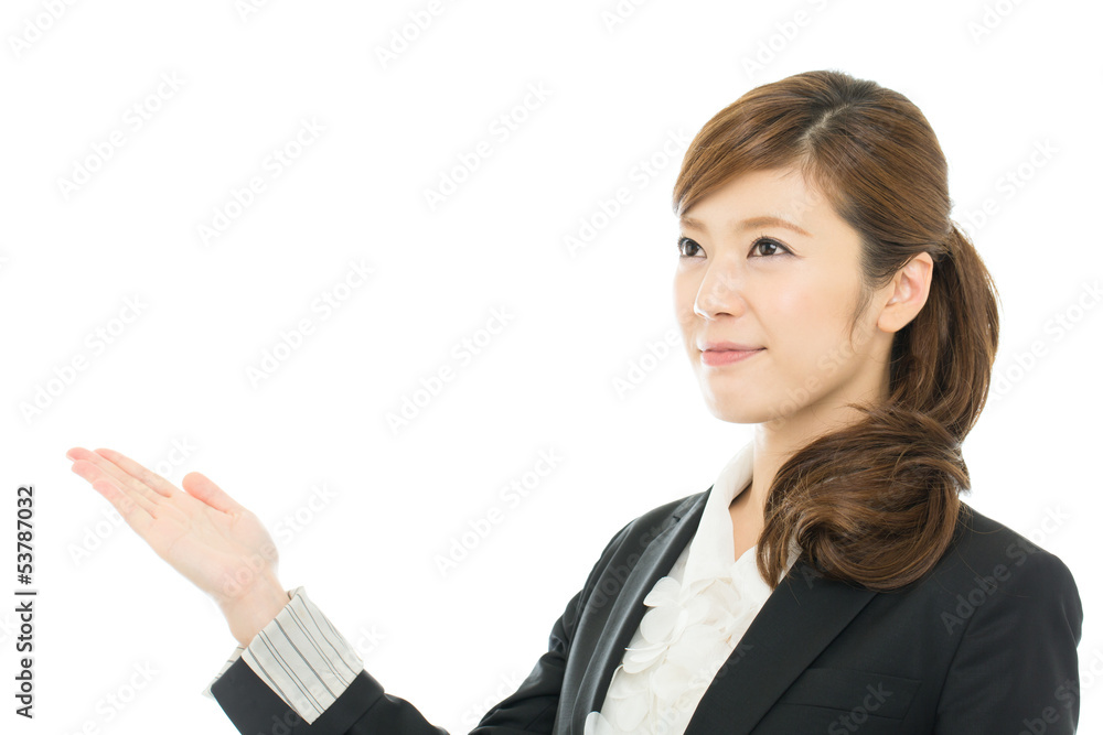 Beautiful asian businesswoman isolated on white background Beautiful asian businesswoman isolated on white background