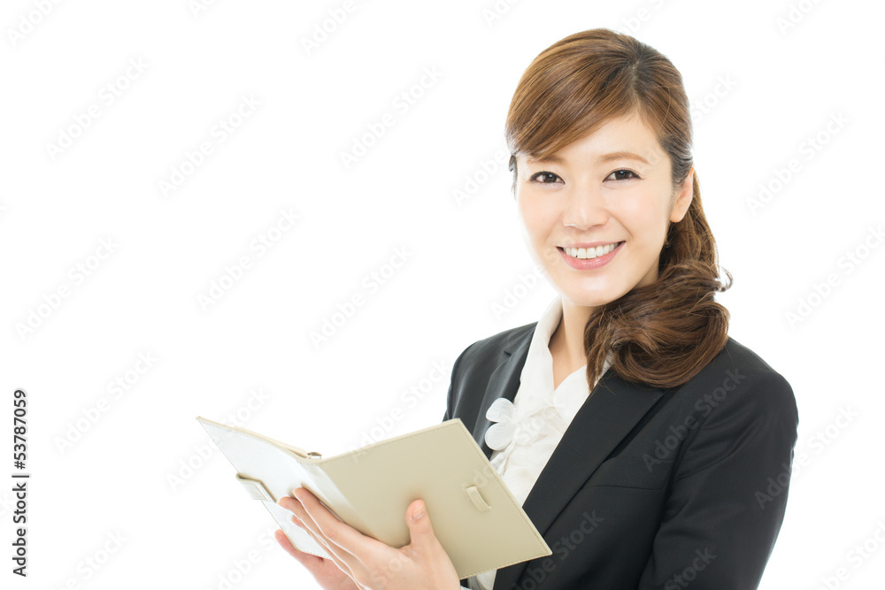 Beautiful asian businesswoman isolated on white background Beautiful asian businesswoman isolated on white background