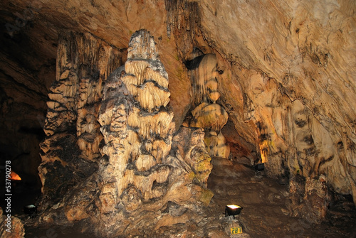 Magura Cave, Bulgaria .Carved