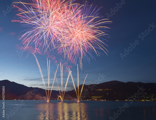 Fireworks on the Lake Maggiore, Luino