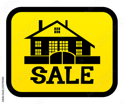 Sale house sign.