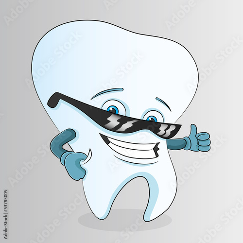 Cartoon tooth.