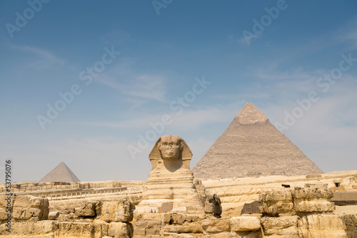 The Sphinx and Pyramid of Khafre