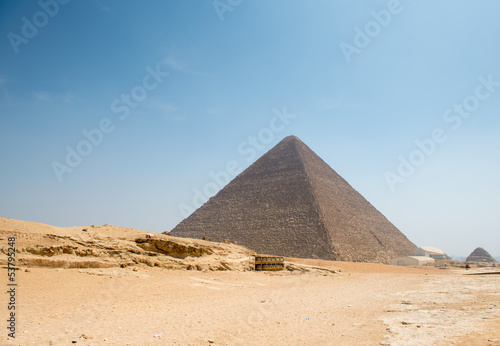 Pyramid of Khufu  Cheops  in Great pyramids complex in Giza