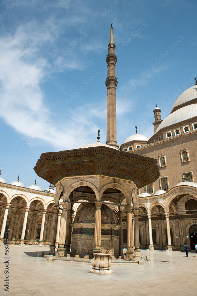 Obraz premium Mosque of Muhammad Ali (Alabaster Mosque) in Cairo, Egypt.