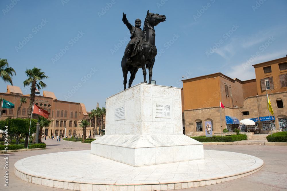 Naklejka premium The statue in Citadel. Cairo