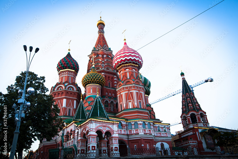 St Basil's Cathedral in Red Square on Moscow