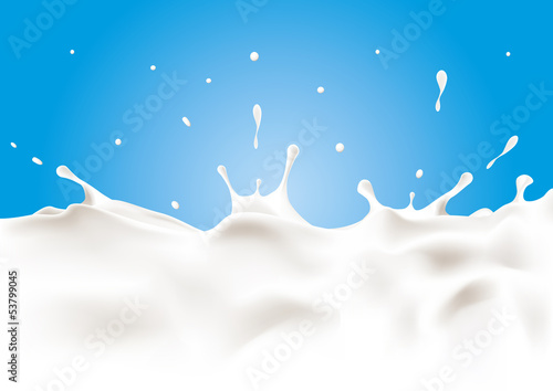 Vector splash of milk