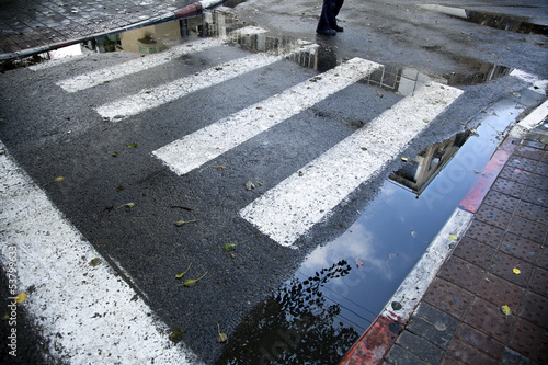 Feet & Winter Crosswalk