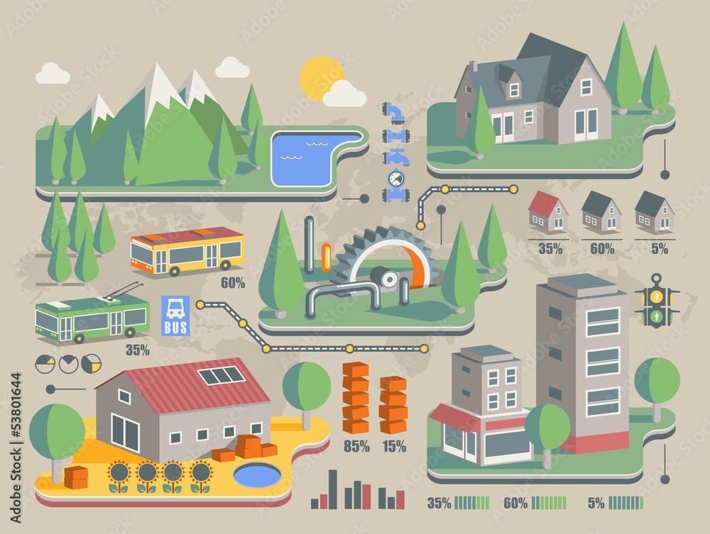ecology background,city info graphic ecology background,city info graphic