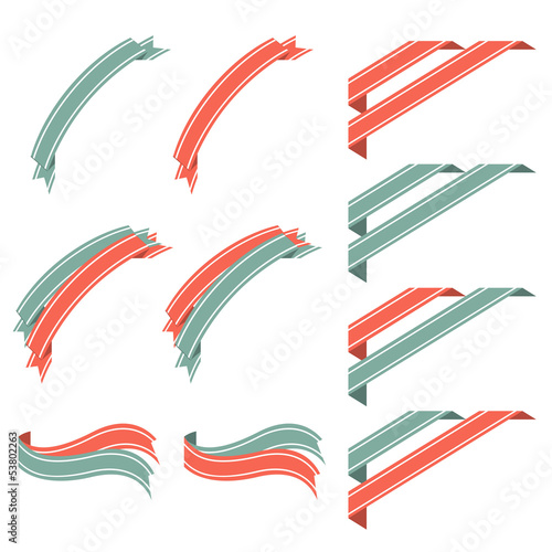 Conjunto de etiquetas para esquina