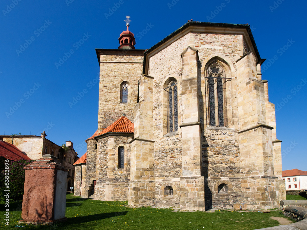 Naklejka premium Gothic church of St. Stephen