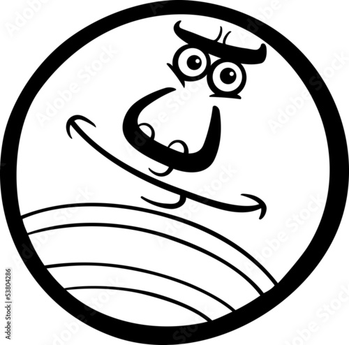 neptune planet cartoon coloring page