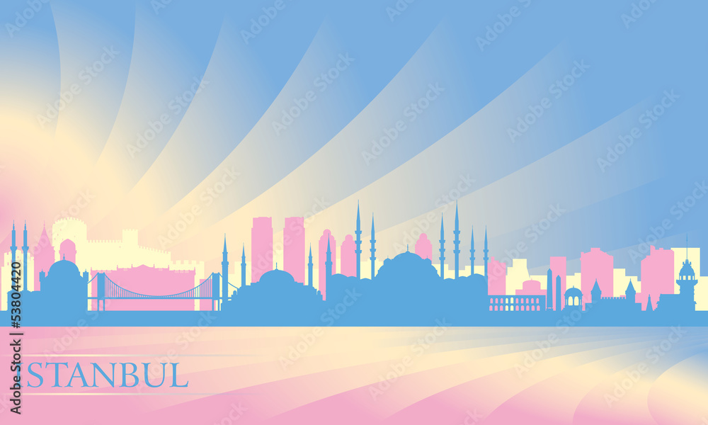 Istanbul city skyline