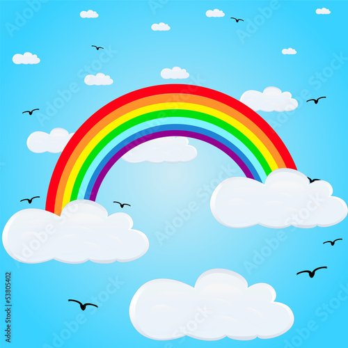 rainbow in the sky
