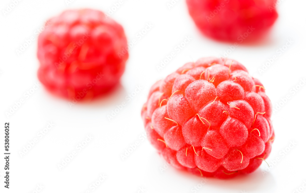 Group of tasty raspberries shot in macro Group of tasty raspberries shot in macro