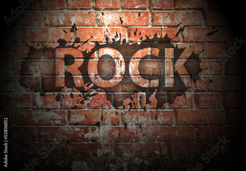 Grunge rock music poster #53806852