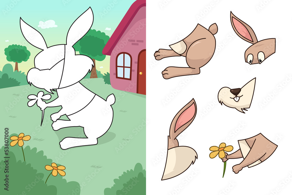 Obraz premium Animal puzzle