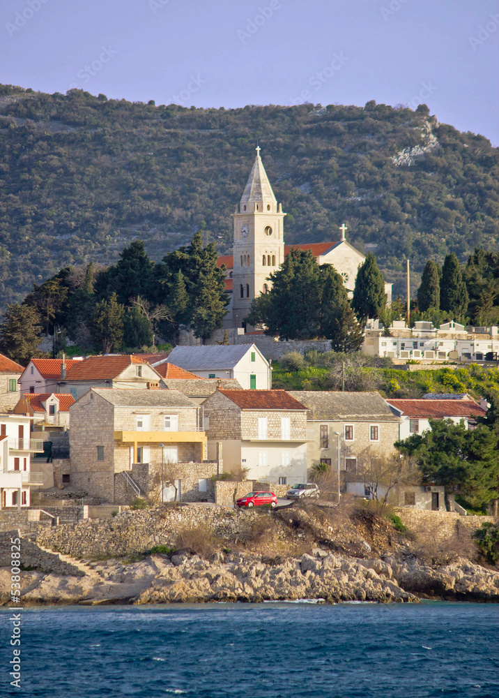 Historic town of Primosten in Dalmatia