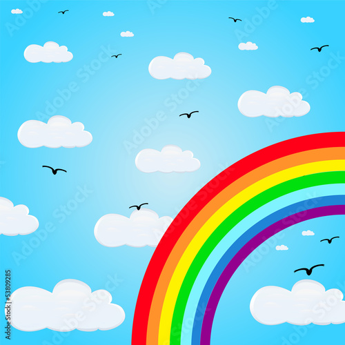 rainbow in the sky