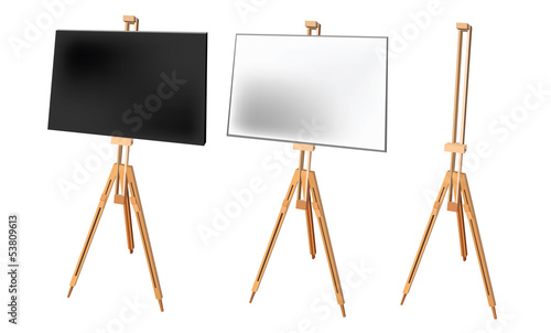 Black and White Easel