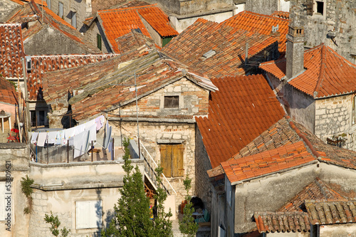 Medieval town in Dalmatia, ...