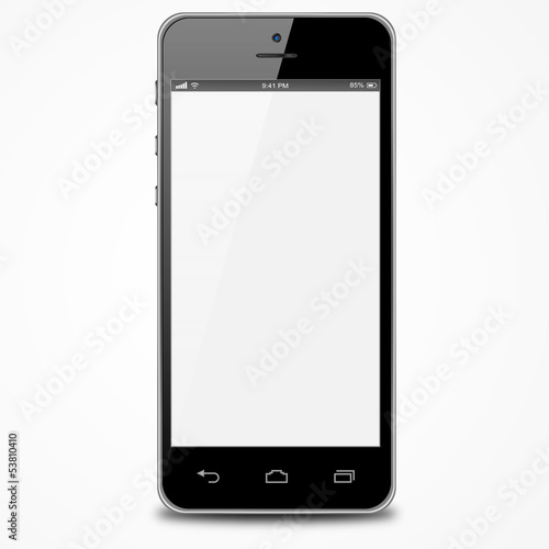 Smartphone with white screen