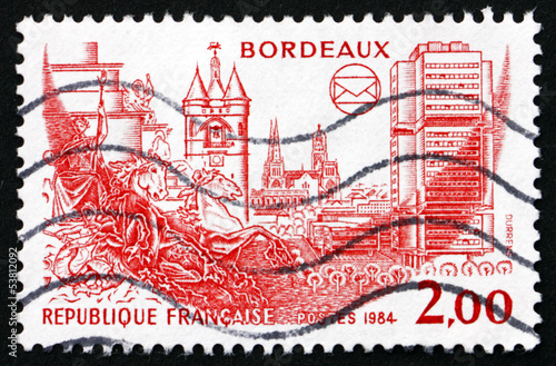 Postage stamp France 1984 View of Bordeaux photo