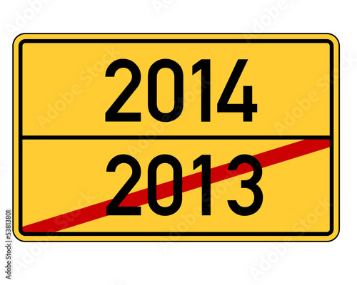 Ortsschild 2014