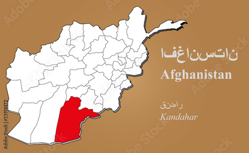 Afghanistan Kandahar hervorgehoben photo