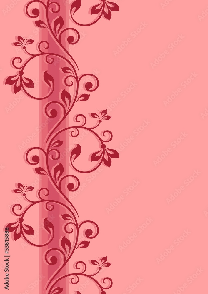 Floral seamless border. Abstract card. Floral seamless border. Abstract card.
